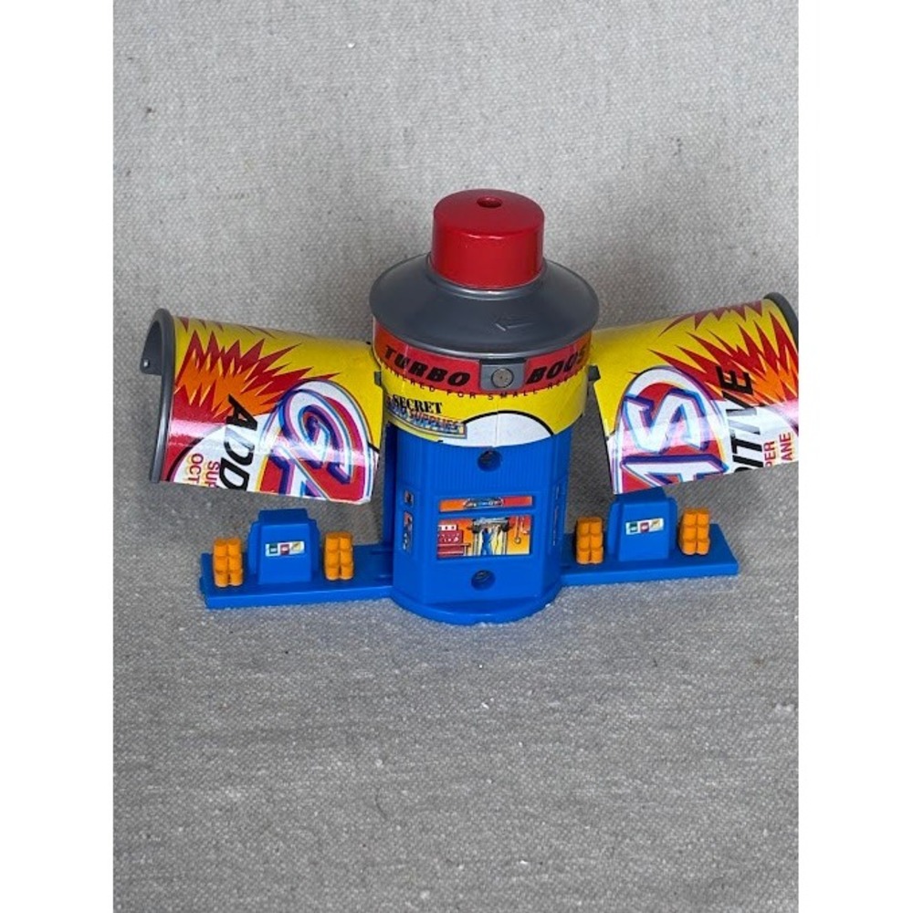 Micro Machines Turbo Boost Gas‎ Station Playset Vintage Galoob Fuel Additive Can